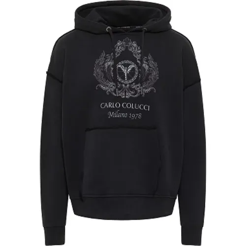 Hooded Sweatshirt, Stay Warm and Stylish , male, Sizes: L - carlo colucci - Modalova