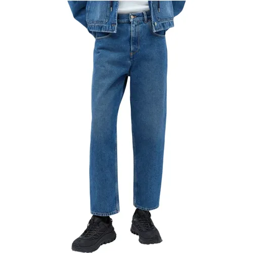 Klassische Cropped Jeans , Damen, Größe: XS - Moncler - Modalova