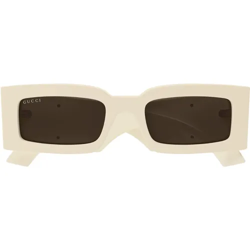 Minimalistische Sonnenbrille Gg1425S 004 , Damen, Größe: 53 MM - Gucci - Modalova