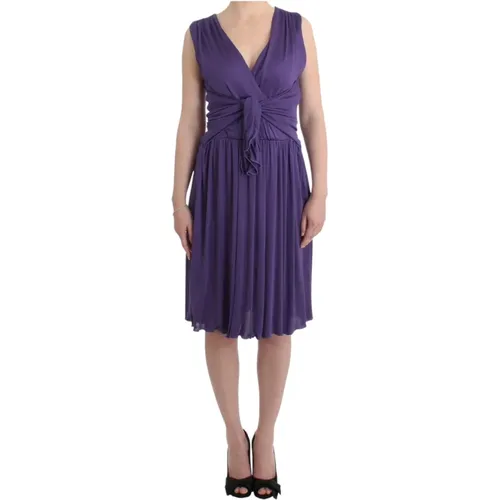 Elegantes Lila Jersey-Kleid - John Galliano - Modalova