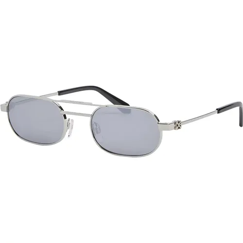 Silver Vaiden Sunglasses , unisex, Sizes: 55 MM - Off White - Modalova