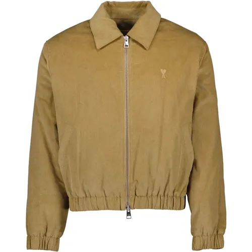 Corduroy Heart Jacket , male, Sizes: M, S - Ami Paris - Modalova