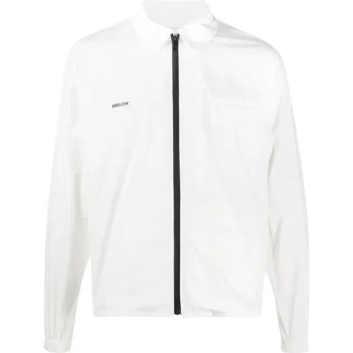 Zip-up shirt jacket , male, Sizes: M - Ambush - Modalova