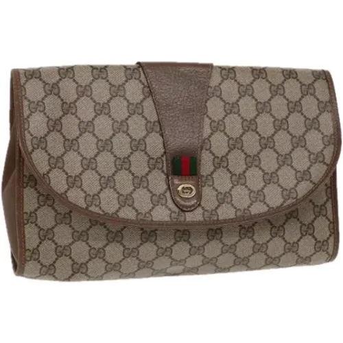 Pre-owned Leather clutches , female, Sizes: ONE SIZE - Gucci Vintage - Modalova