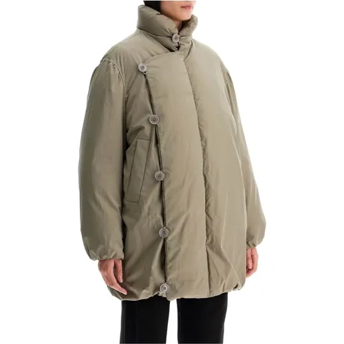 Double-Breasted Egg-Shaped Down Puffer Jacket , female, Sizes: S, 2XS - Lemaire - Modalova