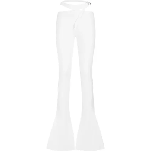 Weiße Lange Hose , Damen, Größe: 2XS - The Attico - Modalova