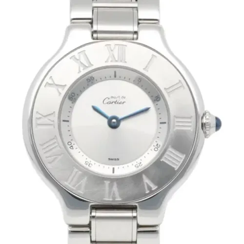 Pre-owned Stainless Steel watches , female, Sizes: ONE SIZE - Cartier Vintage - Modalova