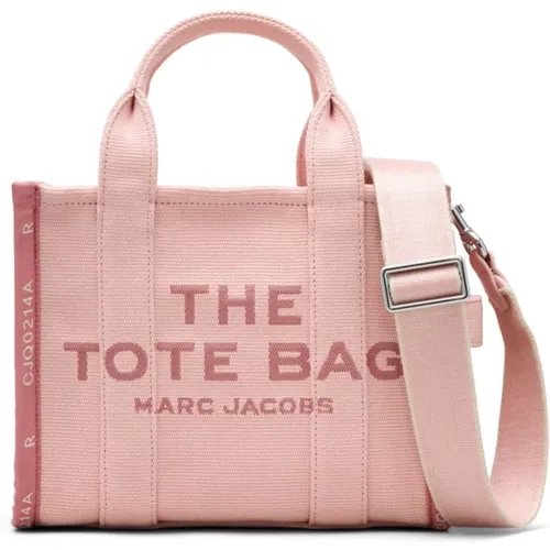 Rosa Jacquard Logo Tasche , Damen, Größe: ONE Size - Marc Jacobs - Modalova