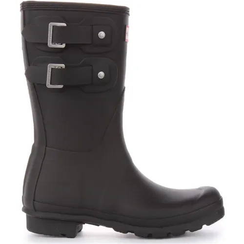 Short Multi Buckle Rubber Boot , female, Sizes: 6 UK, 9 UK, 7 UK, 4 UK, 5 UK - Hunter - Modalova