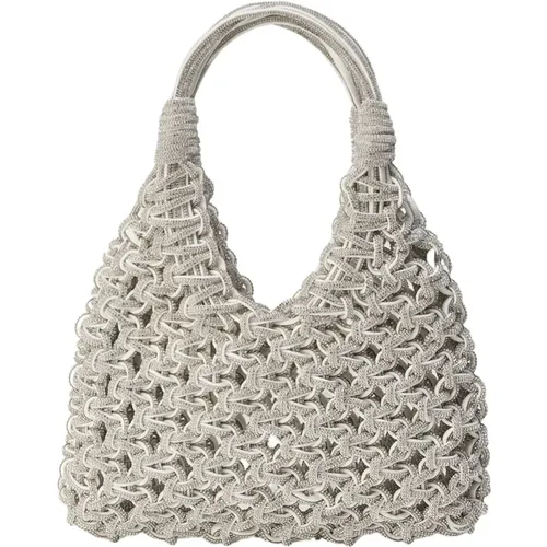 Rock Crystal Handwoven Bag , female, Sizes: ONE SIZE - Hibourama - Modalova