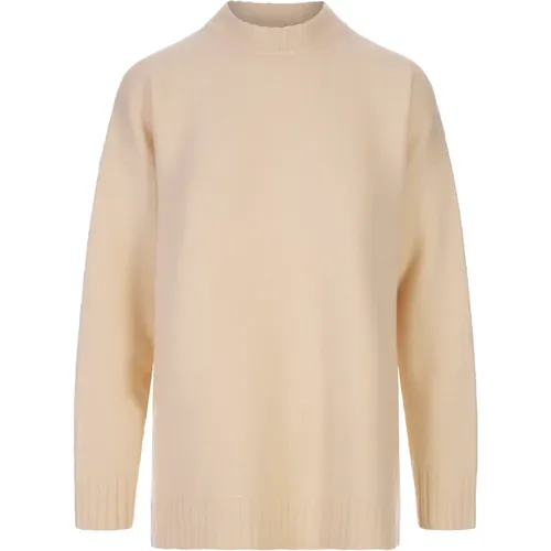 Weiße Oversize Merinowollpullover - Jil Sander - Modalova