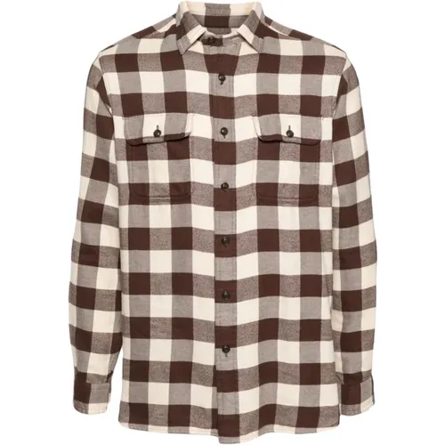 Flannel Check Pattern Classic Shirt , male, Sizes: S - Ralph Lauren - Modalova
