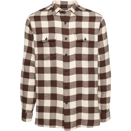 Flannel Check Pattern Classic Shirt , male, Sizes: XL - Ralph Lauren - Modalova