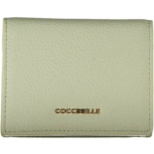 Leather Wallet with Automatic Closure , female, Sizes: ONE SIZE - Coccinelle - Modalova