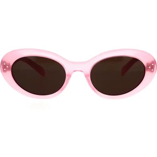 Glamorous Cat-eye Sunglasses in Opal , unisex, Sizes: 53 MM - Celine - Modalova