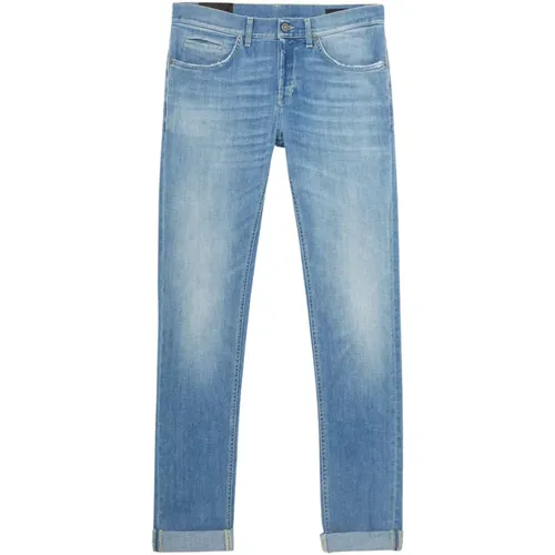 Ss23 Cropped Denim Jeans for Men , male, Sizes: W31, W36, W33, W34, W32 - Dondup - Modalova