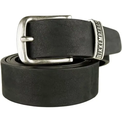 Elegant Leather Belt for Men , male, Sizes: 90 CM - Bikkembergs - Modalova