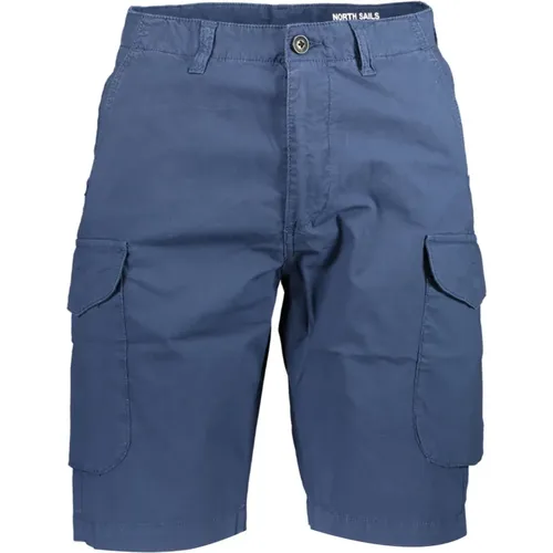 Blaue Bermuda-Shorts Slim Fit Baumwolle - North Sails - Modalova