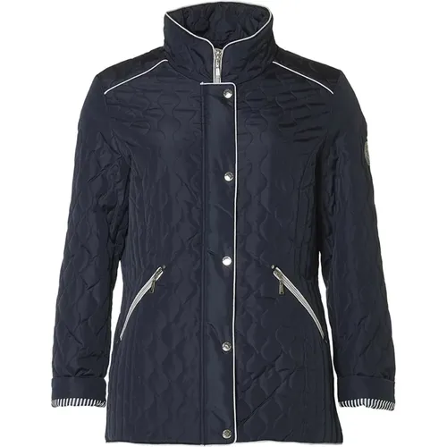 Quilted Jacket with Striped Lining , female, Sizes: S, 5XL, M, L, 4XL - Danwear - Modalova