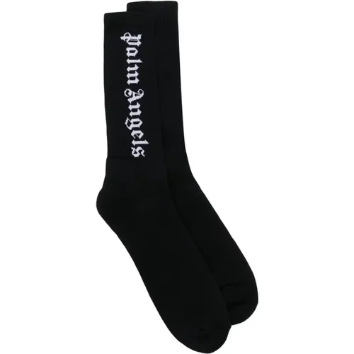 Classic Logo Socks , unisex, Sizes: L/XL, S/M - Palm Angels - Modalova