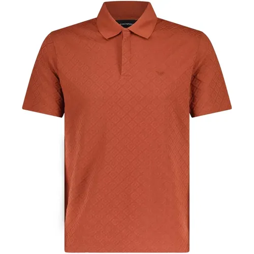 Elegantes Poloshirt mit Gesticktem Logoemblem , Herren, Größe: XL - Emporio Armani - Modalova