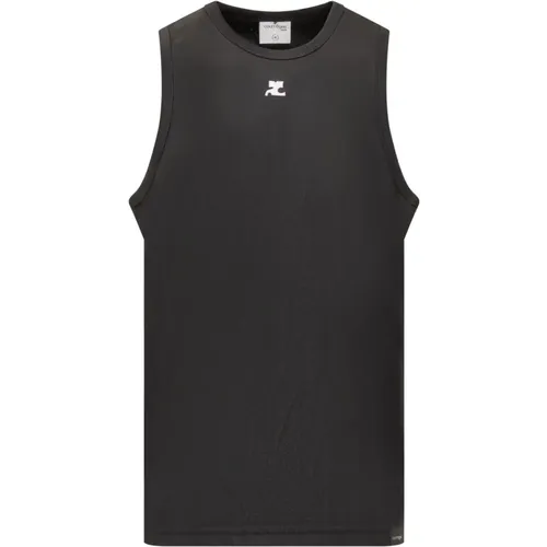 Herren Ärmelloses Sport Tank Top , Herren, Größe: M - Courrèges - Modalova