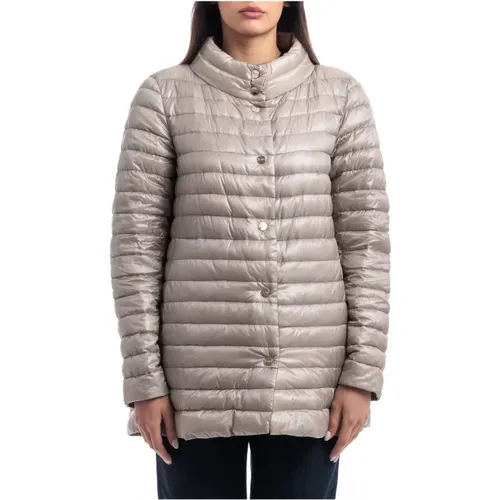 Nylon Ultralight Reversible A-Shape Jacket , female, Sizes: L - Herno - Modalova