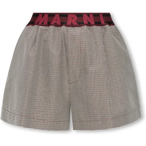Shorts mit Logo Marni - Marni - Modalova