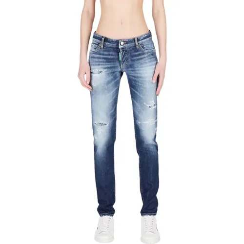 Blueavy Gerades Jeans für Frauen , Damen, Größe: S - Dsquared2 - Modalova