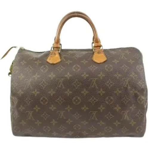 Pre-owned Speedy 35 Monogram Handbag , female, Sizes: ONE SIZE - Louis Vuitton Vintage - Modalova