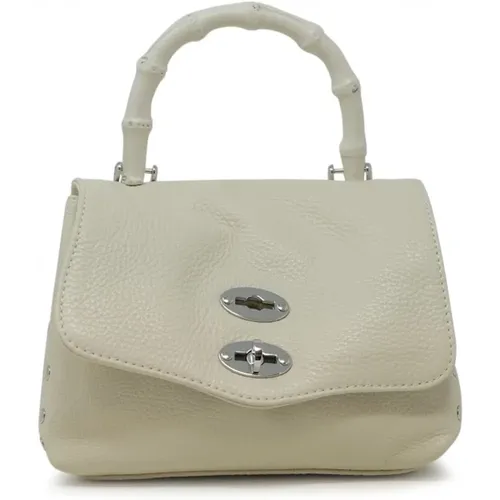 White Shoulder Bag Elegant Leather Handbag , female, Sizes: ONE SIZE - Zanellato - Modalova