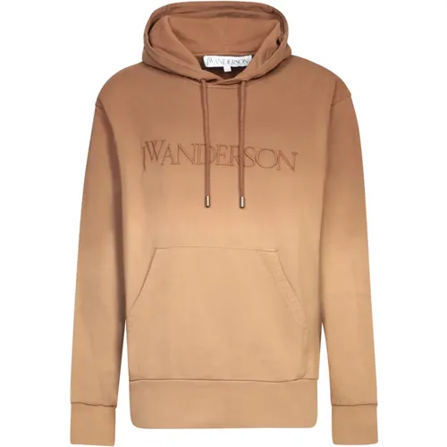 Braune Hoodie mit Kängurutasche , Herren, Größe: M - JW Anderson - Modalova