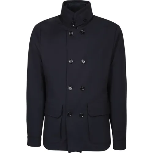 Double-Breasted Three-Quarter Coat , male, Sizes: L, XL - Moorer - Modalova