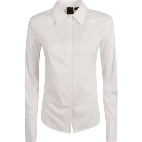 Womens Clothing Shirts Bianco Brill. Aw23 , female, Sizes: 2XS - pinko - Modalova