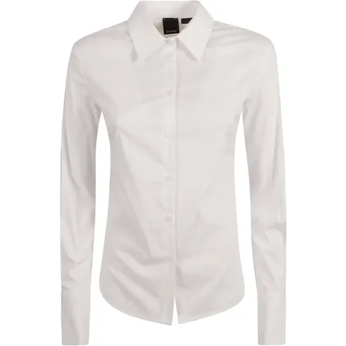Womens Clothing Shirts Bianco Brill. Aw23 , female, Sizes: L, M, 2XS, S, XS - pinko - Modalova