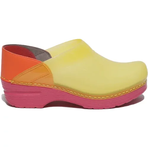 Spaßige gelbe Slip-On Schuhe , Damen, Größe: 39 EU - Dansko - Modalova
