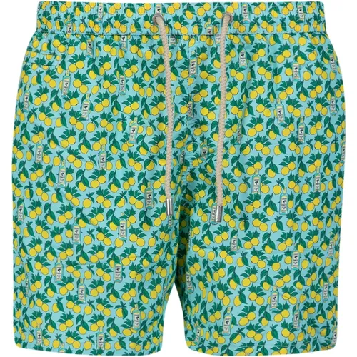 Lemon Print Swimwear Green , male, Sizes: 2XL, M, XL - MC2 Saint Barth - Modalova