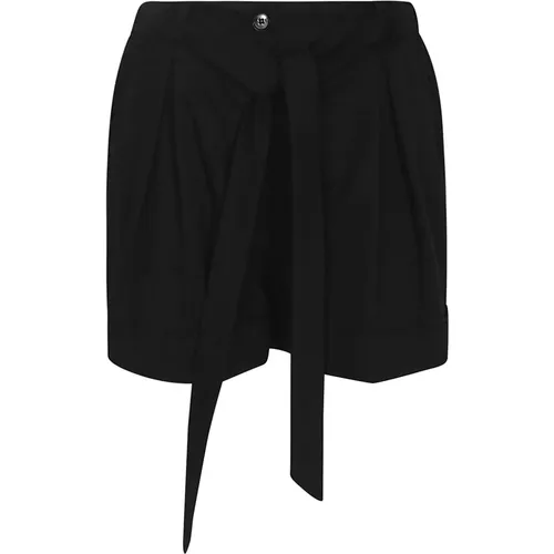 Cotton Poplin Pleated Shorts , female, Sizes: S, 2XS, XS, M - pinko - Modalova