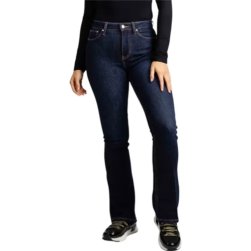 Flare Jeans Damen Dunkelblau , Damen, Größe: W27 - Guess - Modalova