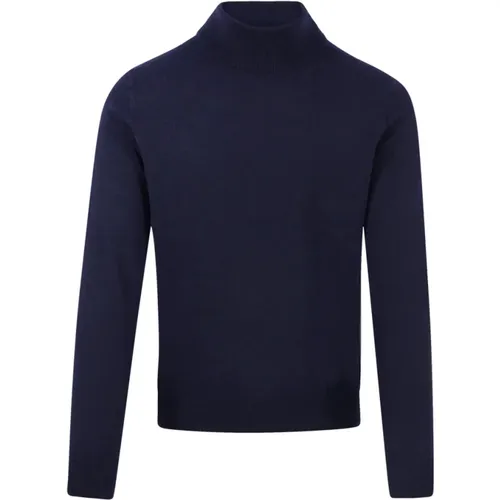 Navy Sweater , male, Sizes: M, XL, L - Cashmere Company - Modalova