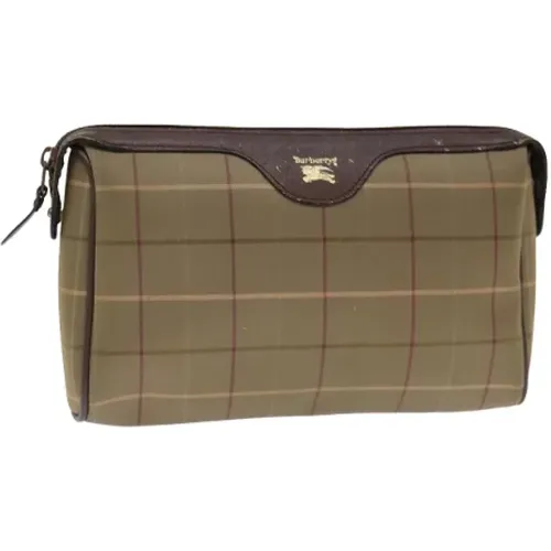 Pre-owned Canvas schultertasche , Damen, Größe: ONE Size - Burberry Vintage - Modalova