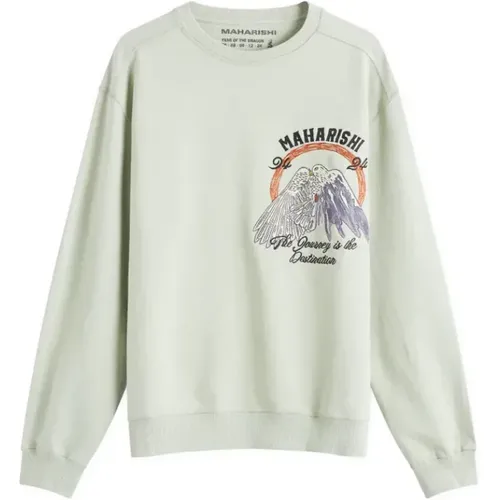 Friedensberg Crew Sweat Grün , Herren, Größe: XL - Maharishi - Modalova