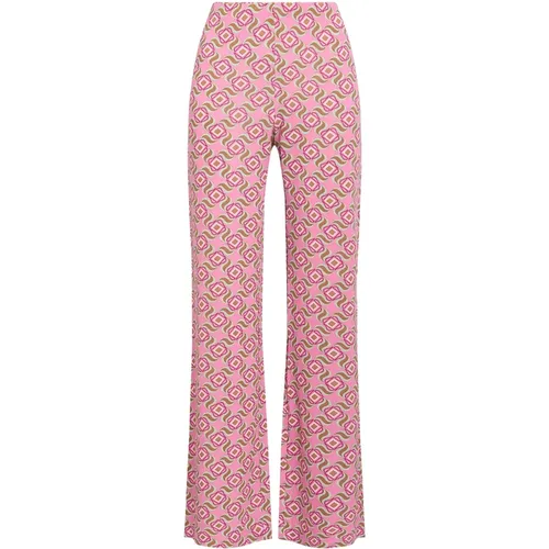 Swirl Print Jersey Trousers , female, Sizes: M - Maliparmi - Modalova