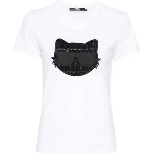 Classic T-Shirt , female, Sizes: L - Karl Lagerfeld - Modalova