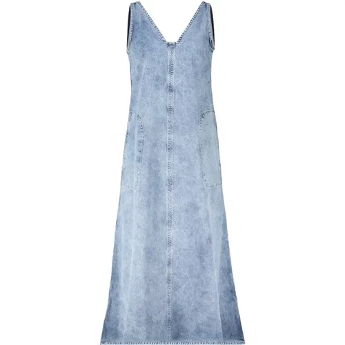 Denim-Style Midi-Kleid mit A-Linie , Damen, Größe: S - drykorn - Modalova