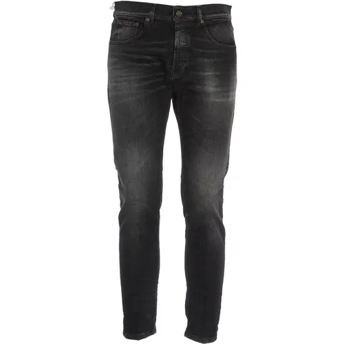 Slim Fit Grey Jeans Aw24 , male, Sizes: W36, W32, W31, W33, W35, W29 - Dondup - Modalova