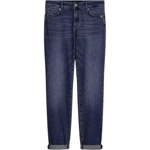 Vintage Cropped Blaue Jeans , Damen, Größe: W29 - SPORTMAX - Modalova