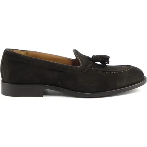 Stylish Leather Loafers , male, Sizes: 9 UK - Marco Ferretti - Modalova