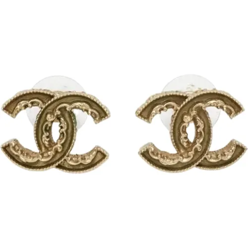 Pre-owned Fabric earrings , female, Sizes: ONE SIZE - Chanel Vintage - Modalova
