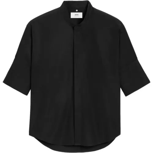 Short Sleeve Shirts , male, Sizes: XS, M, L, S - Ami Paris - Modalova